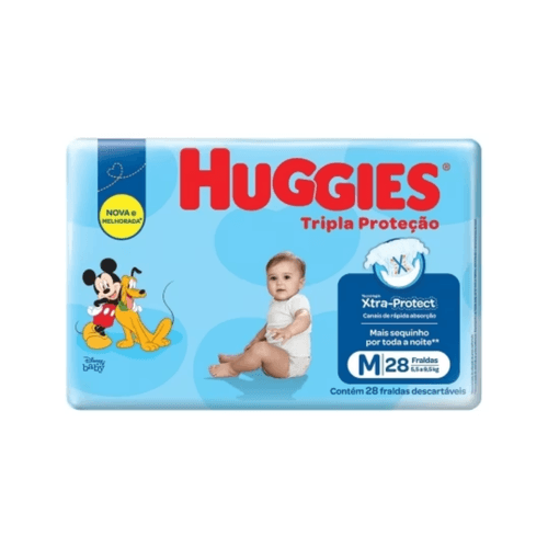 Kit 2 Fraldas . Huggies Tp Jumbo (M) 28 Unds cada