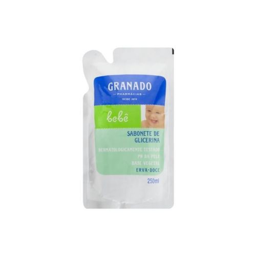 Kit c/4 Sabonete Líquido Infantil Granado Bebê Refil 250ml Lavanda Kit c/4 Sabonete Líquido Infantil Granado Bebê Refil 250ml Lavanda