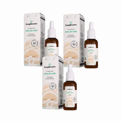 3x Extrato Juba De Leão- Hericium Erinaceus- Lions Mane-30ML Sem Sabor 3x Extrato Juba De Leão- Hericium Erinaceus- Lions Mane-30ML Sem Sabor