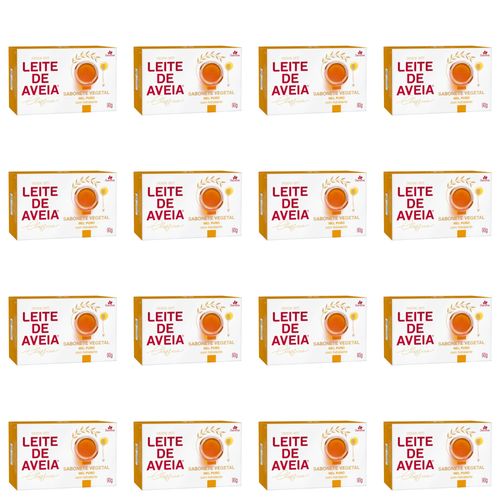 Kit c/16 Sabonetes Davene Leite De Aveia Mel Puro 90g Kit c/16 Sabonetes Davene Leite De Aveia Mel Puro 90g