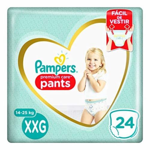 Kit 4 Fraldas Pampers Pants Premium Care Com 24 Unidades cada Xxg Kit 4 Fraldas Pampers Pants Premium Care Com 24 Unidades cada Xxg