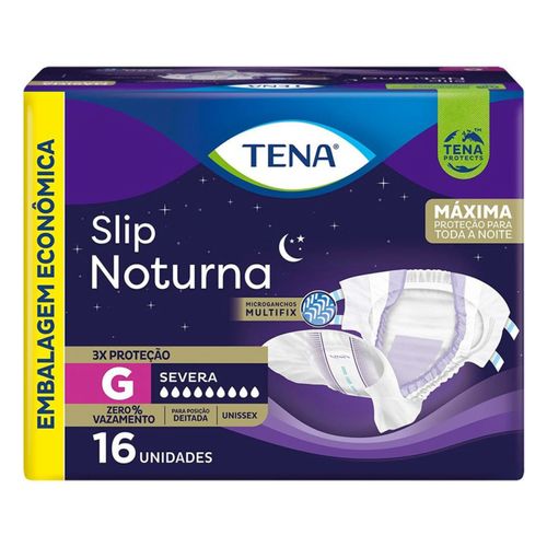 Kit 4 Fraldas Geriátrica Slip Noturna Tamanho G Com 16 Unidades cada Kit 4 Fraldas Geriátrica Slip Noturna Tamanho G Com 16 Unidades cada