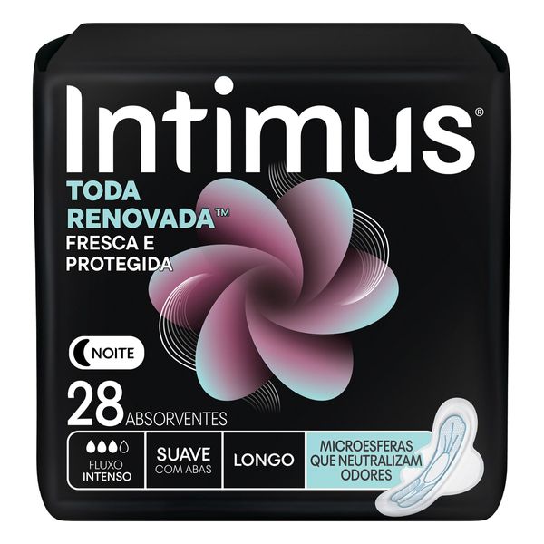 Absorvente Intimus Toda Renovada Noite Suave 28 unidades