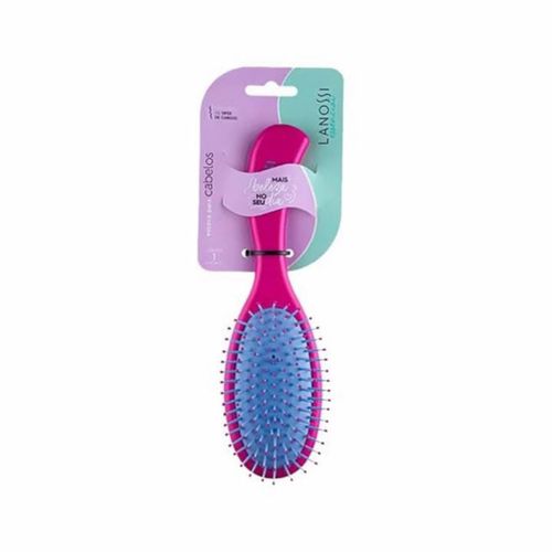 Lanossi Beauty & Care Escova Purple Raquete Oval Cores Roxo