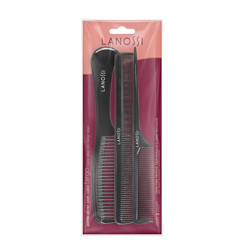 Pente Cab Kit Lanossi Silver c/3 Unidades Pente Cab Kit Lanossi Silver c/3 Unidades