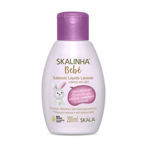 Kit c/9 Sabonete Liquido Infantil Skalinha Bebê 200ml
