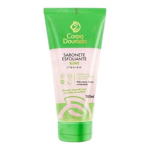 Kit c/9 Sabonete Esfoliante Corpo Dourado 180ml Kiwi Kit c/9 Sabonete Esfoliante Corpo Dourado 180ml Kiwi