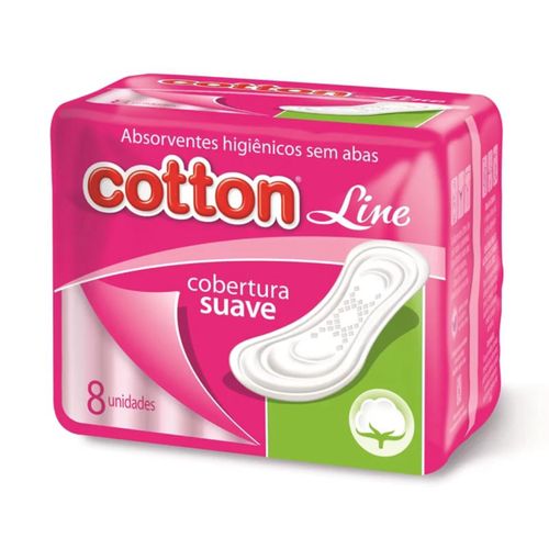 Kit c/9 Absorvente Cotton S/Abas Suave 16 unidades