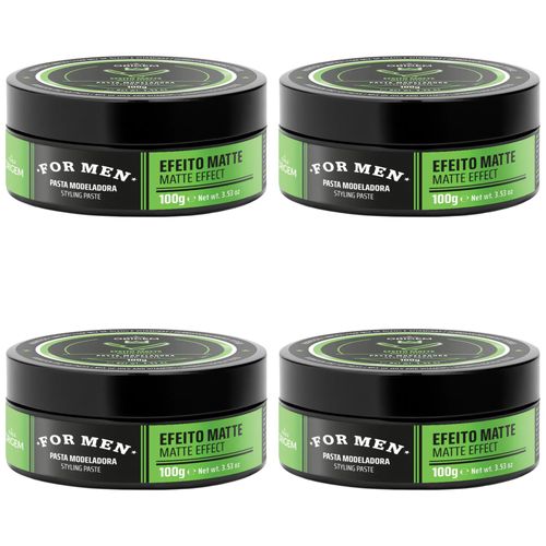 Kit c/4 Unidades de Pomada Modeladora Origem For Men 100g Matte