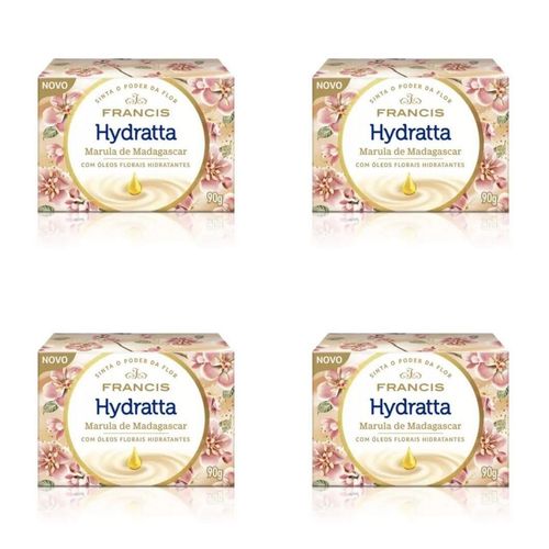 Kit c/4 Sabonetes Francis Classico 90g Hydratta Bege Kit c/4 Sabonetes Francis Classico 90g Hydratta Bege