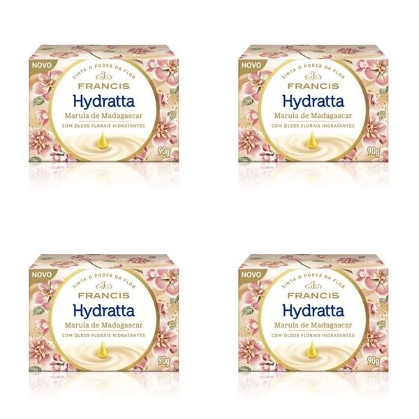 Kit c/4 Sabonetes Francis Classico 90g Hydratta Bege