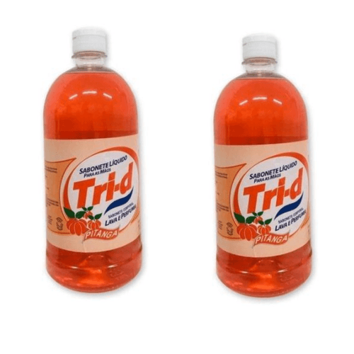 Kit c/2 Sabonetes Liquido Tri-D 1L Para Mãos Pitanga Kit c/2 Sabonetes Liquido Tri-D 1L Para Mãos Pitanga