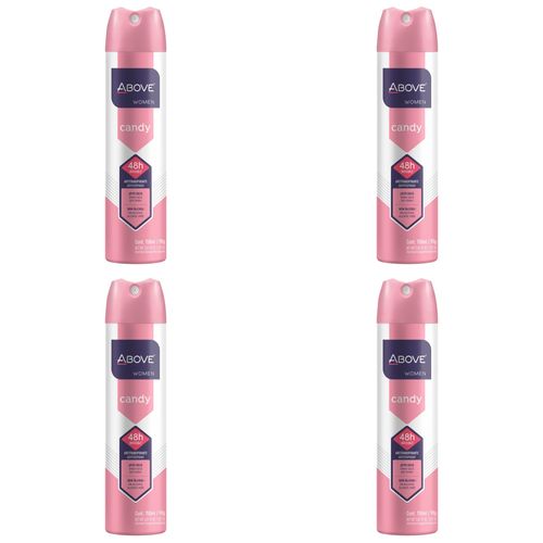 Kit c/4 Unidades de Desodorante Aerosol Bax 150ml Candy Women