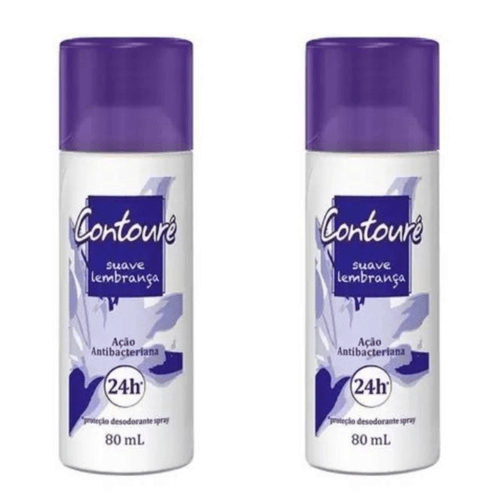 Kit c/2 Unidades de Desodorante Spray Contoure 80ml Lembranças
