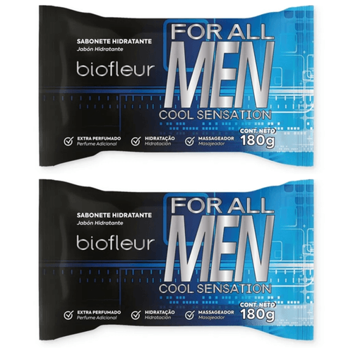 Kit c/2 Sabonetes Biofleur 180g Masculino Kit c/2 Sabonetes Biofleur 180g Masculino
