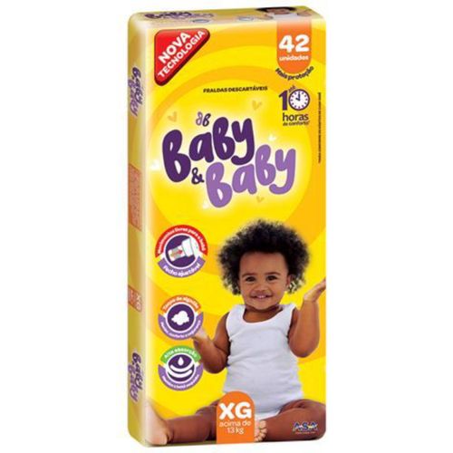 Kit 4 Fraldas Baby&Baby (Xg) 42 Unidades cada Kit 4 Fraldas Baby&Baby (Xg) 42 Unidades cada