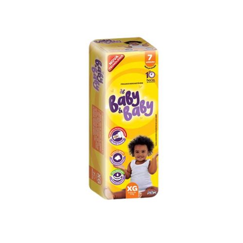 Kit 4 Fraldas Baby&Baby (Xg) 7 Unidades cada Kit 4 Fraldas Baby&Baby (Xg) 7 Unidades cada
