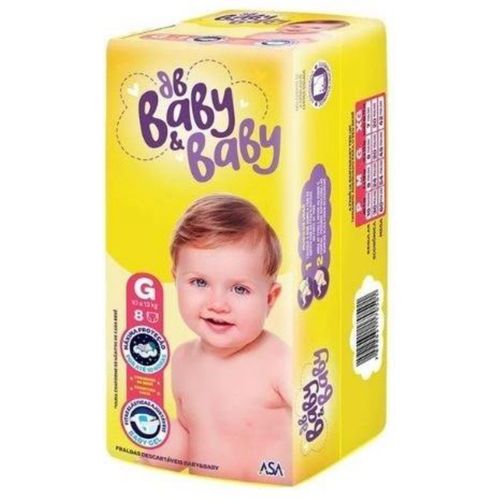 Kit 4 Fraldas Baby&Baby (G) 8 Unidades cada Kit 4 Fraldas Baby&Baby (G) 8 Unidades cada
