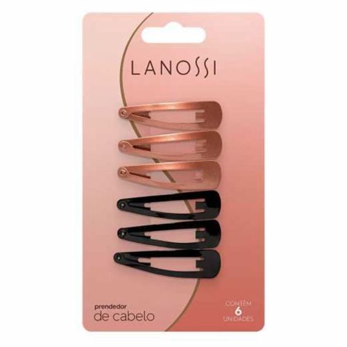 Tictac Cabelo Lanossi Black C/6 Unidades Tictac Cabelo Lanossi Black C/6 Unidades