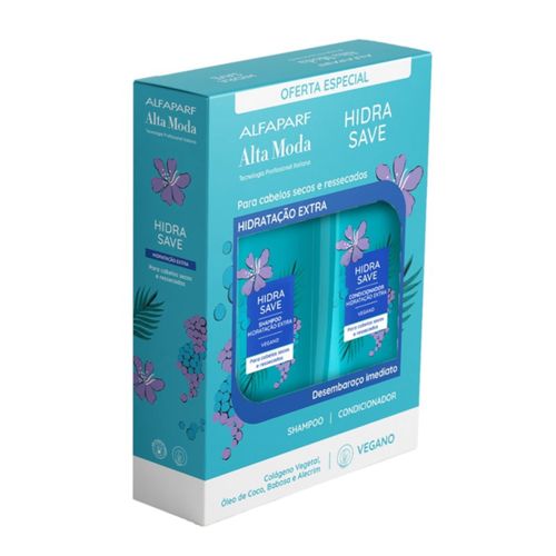 Shampoo + Condicionador Alta Moda 300ml+300ml Hidra Save Shampoo + Condicionador Alta Moda 300ml+300ml Hidra Save