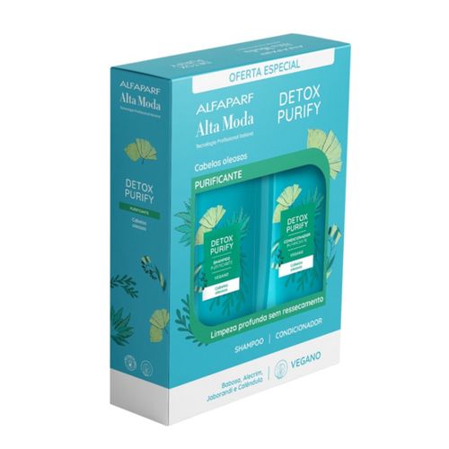 Shampoo + Condicionador Alta Moda 300ml +300ml Detox Purify Shampoo + Condicionador Alta Moda 300ml +300ml Detox Purify