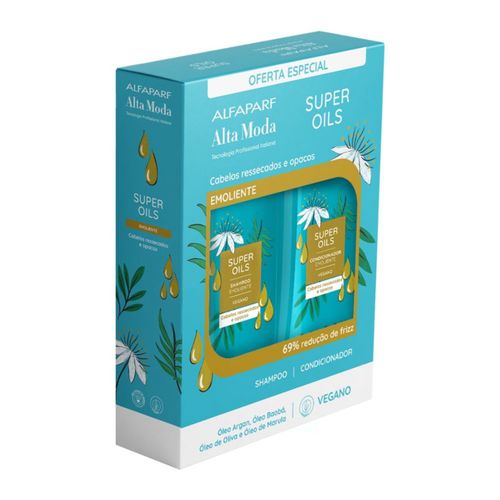 Shampoo + Condicionador Alta Moda 300ml + 300ml Super Oils Shampoo + Condicionador Alta Moda 300ml + 300ml Super Oils