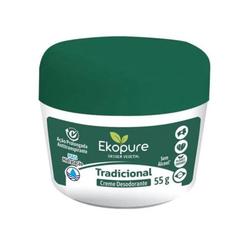 Desodorante Creme Ekopure 55g Tradicional