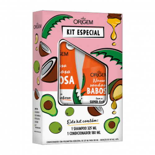 Shampoo + Condicionador Origem 325+180ml Babosa Shampoo + Condicionador Origem 325+180ml Babosa