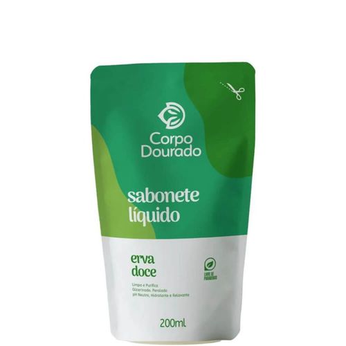 Sabonete Líquido Corpo Dourado Pouch 200ml Erva Doce Sabonete Líquido Corpo Dourado Pouch 200ml Erva Doce