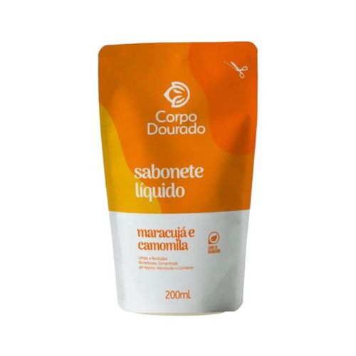 Sabonete Liquido Corpo Dourado Pouch 200ml Maracujá/Camomila