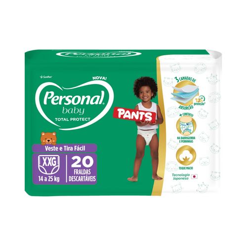 Fralda Baby Total Protect Pants Super XXG Personal 20 Unidades
