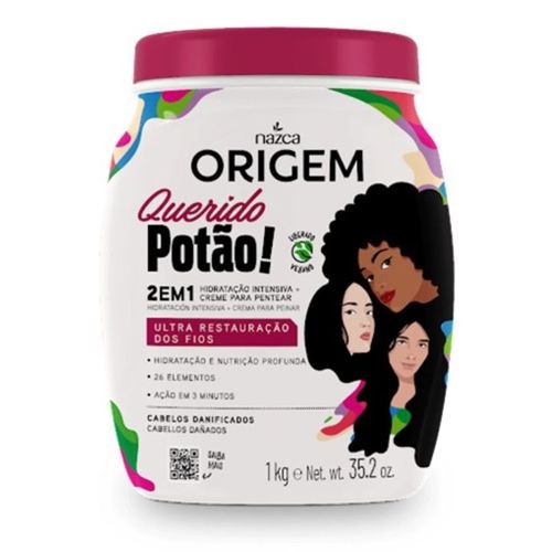 Creme Para Tratamento Origem 1Kg 2 Em 1 Querido Potão Creme Para Tratamento Origem 1Kg 2 Em 1 Querido Potão