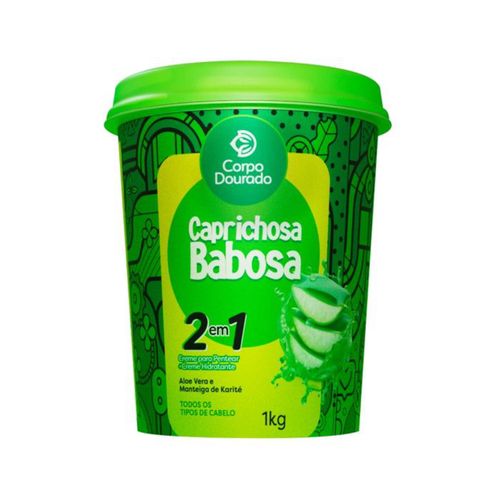 Creme Para Tratamento Corpo Dourado 1Kg Caprichosa Babosa Creme Para Tratamento Corpo Dourado 1Kg Caprichosa Babosa