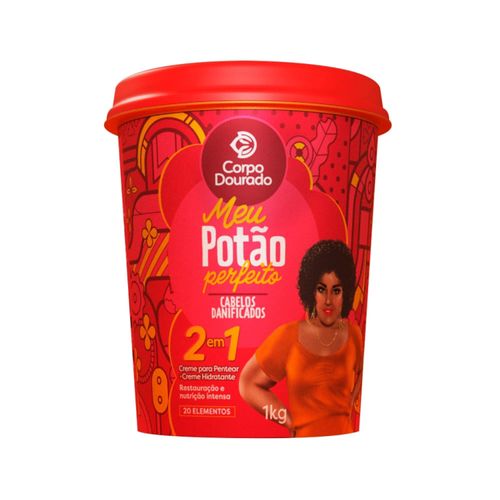 Creme Para Tratamento Corpo Dourado 1Kg Meu Potão Perfeito Creme Para Tratamento Corpo Dourado 1Kg Meu Potão Perfeito