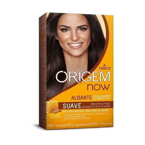 Creme Alisante Origem Now 90ml Mel E Amêndoas