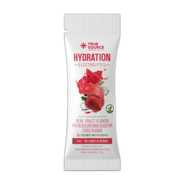 Repositor Eletrolítico Hydration Electrolytes Melancia Berry True Source 5g