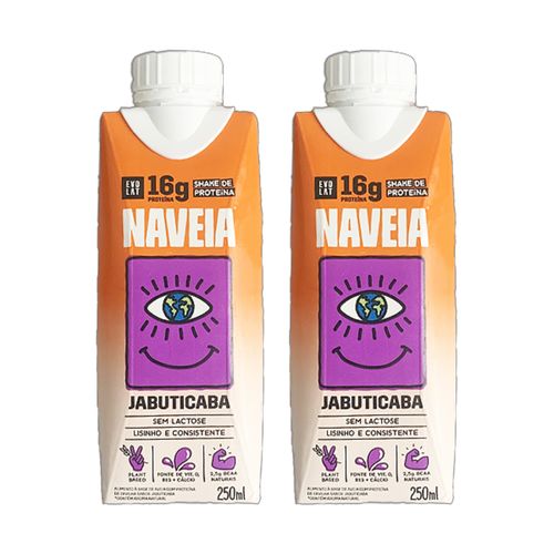 Kit 2X: Shake Proteico Vegano Jabuticaba Naveia 250ml
