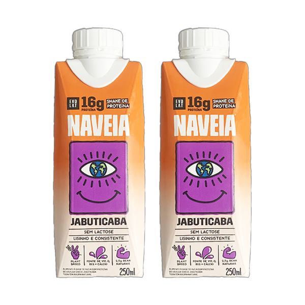 Kit 2X: Shake Proteico Vegano Jabuticaba Naveia 250ml