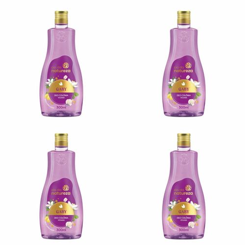 Kit c/4 Unidades de Betulla Cia Desodorante Colônia Gaby 300ml