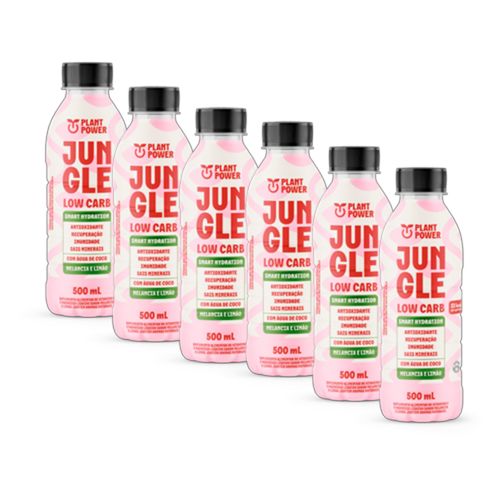 Kit 6X: Bebida Isotônica Low Carb Melancia e Limão Jungle 500ml Kit 6X: Bebida Isotônica Low Carb Melancia e Limão Jungle 500ml