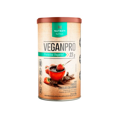 VeganPro 450g Nutrify Fondue de Chocolate com Morango VeganPro 450g Nutrify Fondue de Chocolate com Morango