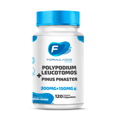 Polypodium Leucotomos 300mg + Pinus Pinaster 150mg 120 Cápsulas