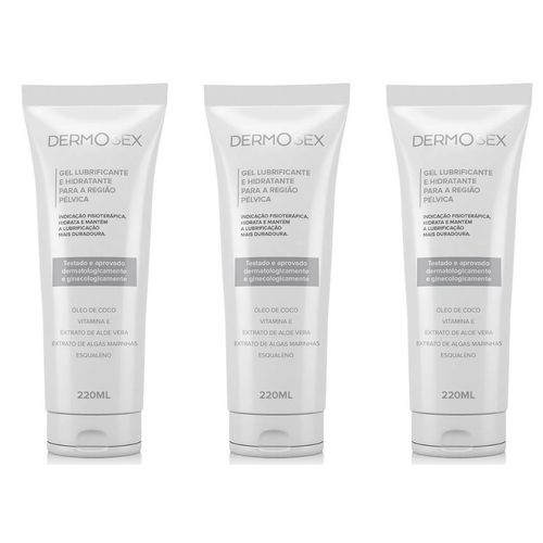 Kit 3 Hidratante Óleo De Coco Anti Ressecamento Nas Partes Intimas Dermosex