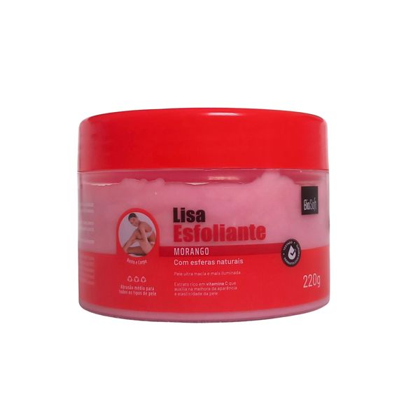 Esfoliante De Morango Rosto E Corpo Extrato Natural Da Fruta