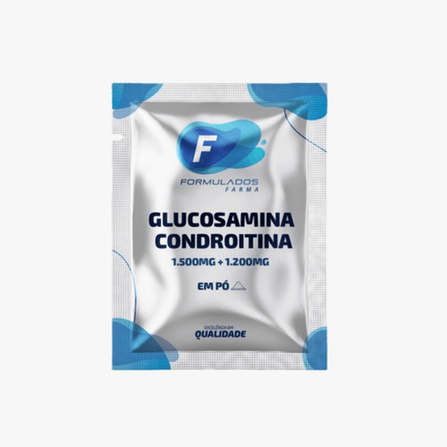Glucosamina + Condroitina (1500mg + 1200mg) 60 sachês – Sabor Limão Rosa