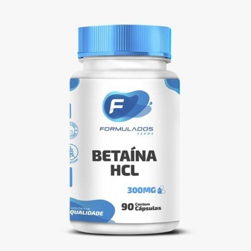 Betaína HCl 300mg 90 cápsulas Betaína HCl 300mg 90 cápsulas