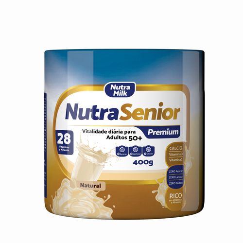 NUTRA SENIOR PREMIUM 400G - SEM SABOR - SEM LACTOSE NUTRA SENIOR PREMIUM 400G - SEM SABOR - SEM LACTOSE