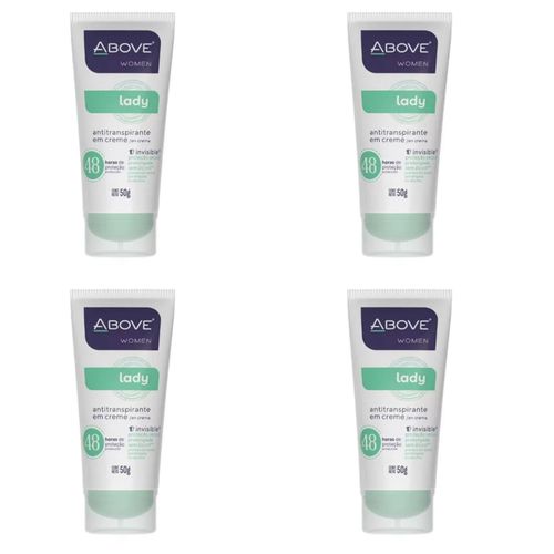 Kit c/4 Unidades de Desodorante Bisnaga Above 50g Clas Lady