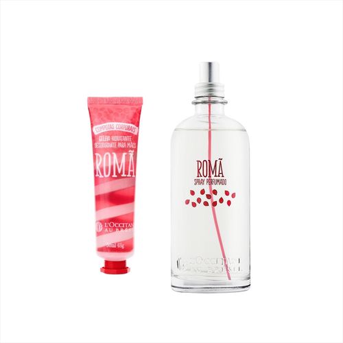 Kit L'occitane Romã Hidratante Mãos + Spray Perfumado 150ml