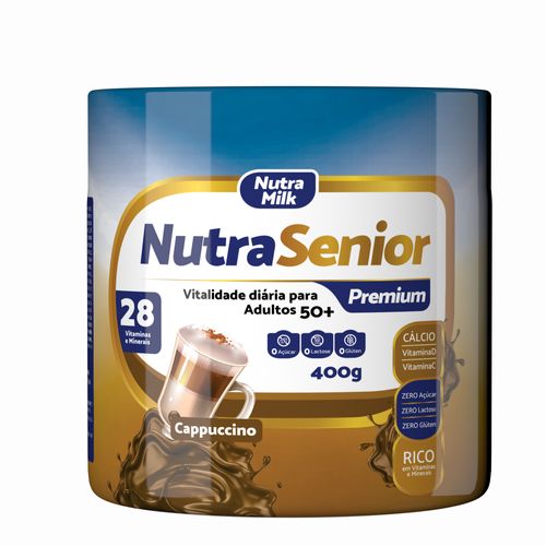 Nutra Senior Premium 400g Vitaminas E Minerais Zero Glúten Sabor Capuccino Cappuccino Nutra Senior Premium 400g Vitaminas E Minerais Zero Glúten Sabor Capuccino Cappuccino